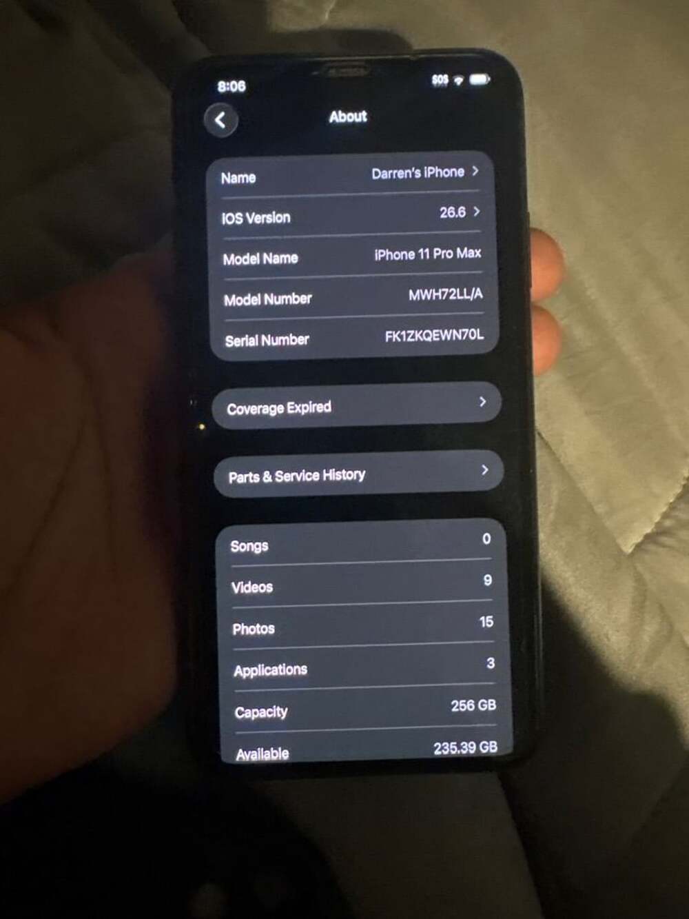 Apple iPhone 11 Pro Max 256GB MWH72LL/A